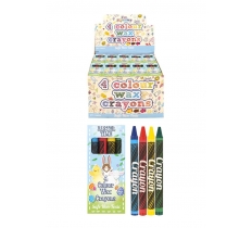 MINI EASTER 8CM WAX CRAYON 4 PACK X 120 ( 10P EACH )