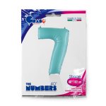 Number 7 Pastel Blue 40" Single Pack