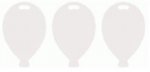 BALLOON SHAPE WEIGHTS WHITE X100PCS