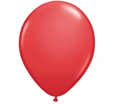 QUALATEX 16" ROUND RED LATEX BALLOONS 50PACK