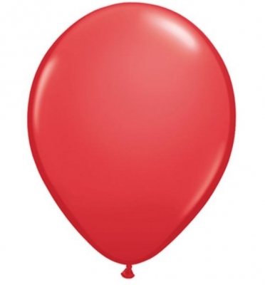 QUALATEX 16" ROUND RED LATEX BALLOONS 50PACK