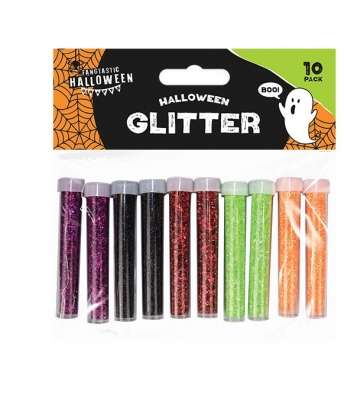 Halloween Glitter Tubes 10 Pack