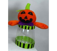 Pumpkin Halloween 8" Candy Jar