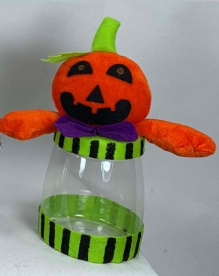 Pumpkin Halloween 8" Candy Jar