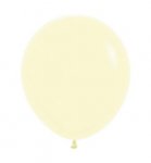 Pastel Matte Solid Yellow 18" Latex Balloons 45cm 25 Pack 25PC