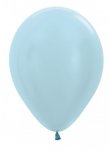 Sempertex 12" Pearl ( Satin ) Blue Latex Balloons 12 Pack