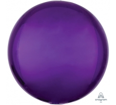 Purple Orbz Packaged Foil 15" Balloons