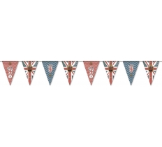 KING CORONATION VINATGE TRIANGLE BUNTING 6M