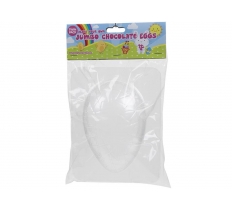 2PACK JUMBO CHOCOLATE EGG MOULD 20X15CM