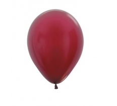 Metallic Solid 12" Burgundy 518 Latex Balloons 30cm- 50 Pack