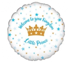 18" WELCOME LITTLE PRINCE STARS HOLOGRAPHIC