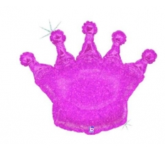 Glittering Crown - Pink Holographic 36" Single Pack