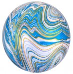 Blue Marblez Orbz Xl Packaged Foil Balloons G20