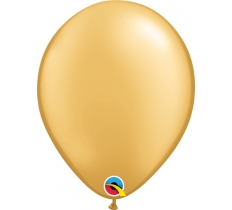 QUALATEX 11" ROUND GOLD BALLOONS 25 PACK