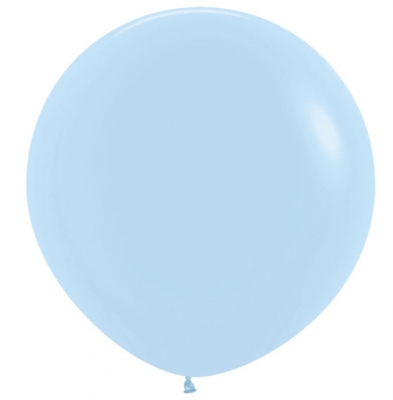 Sempertex 24" Pastel Blue Matt Latex Balloons 3 Pack