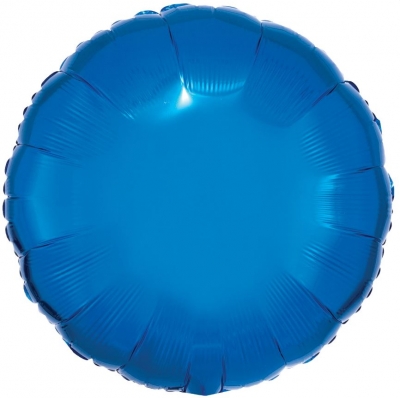 AMSCAN METALLIC BLUE CIRCLE STANDARD PACKAGED FOIL BALLOONS