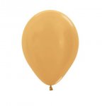 Metallic Solid Gold 5" Latex Balloons 13cm - 100 PackC