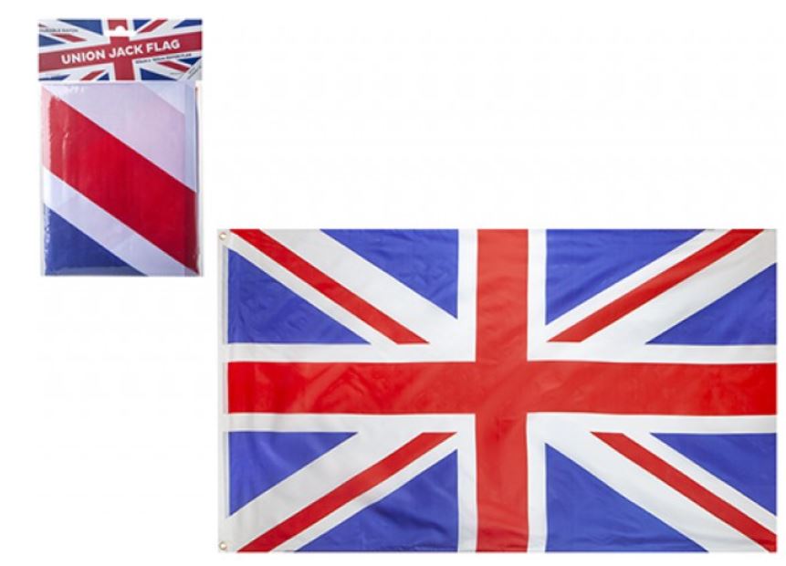 UNION JACK RAYON FLAG 153CM X 102CM - Click Image to Close