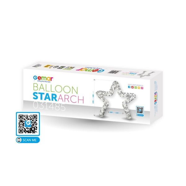 Balloon Star Arch - Click Image to Close