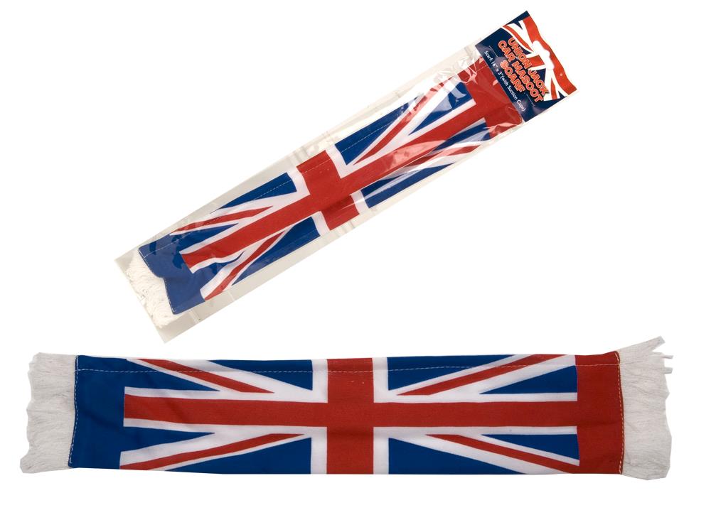 UNION JACK MINI CAR SCARF16" X 3" - Click Image to Close