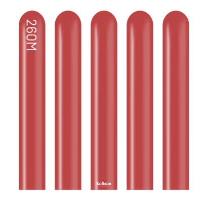 Kalisan 260 Modelling Standard Deep Red Balloon 100pc - Click Image to Close