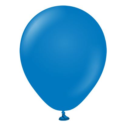 KALISAN 5" STANDARD BLUE LATEX BALLOONS (100) - Click Image to Close