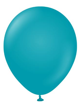 KALISAN 5" STANDARD TURQUOISE LATEX BALLOON 100CT - Click Image to Close