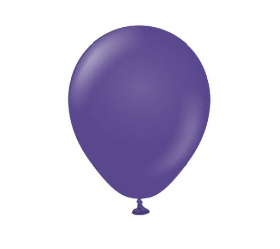 KALISAN 5" STANDARD VIOLET LATEX BALLOONS 100CT - Click Image to Close