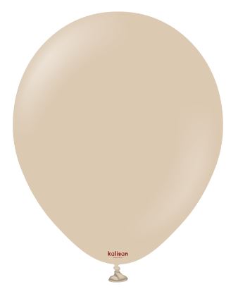 KALISAN 5" STANDARD HAZELNUT LATEX BALLOON - 100CT - Click Image to Close