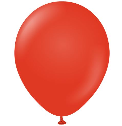 KALISAN 12" STANDARD RED LATEX BALLOONS (100) - Click Image to Close