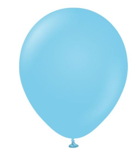 KALISAN 12" BABY BLUE LATEX BALLOON 100 PACK - Click Image to Close