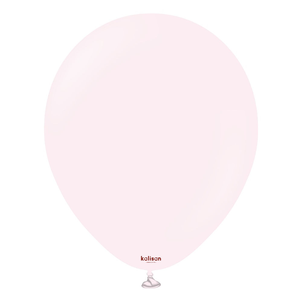 Kalisan 12" Standard Macaron Pale Pink Balloons 100pc - Click Image to Close