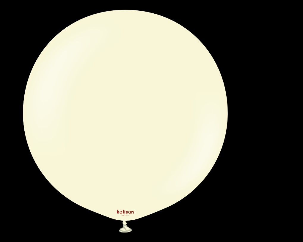 Kalisan 24" Standard Macaron Pale Yellow Balloons 2pc - Click Image to Close