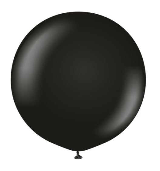 KALISAN 36" STANDART BLACK BALLOON - 2CT - Click Image to Close