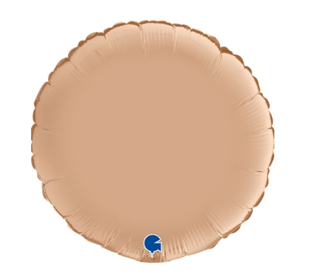 Nude 18" Satin Round Foil Balloon - Click Image to Close
