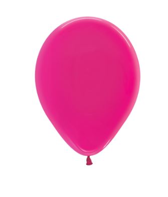 Crystal 12" Solid Fuchsia 312 Latex Balloons 30cm- 50 Piece - Click Image to Close