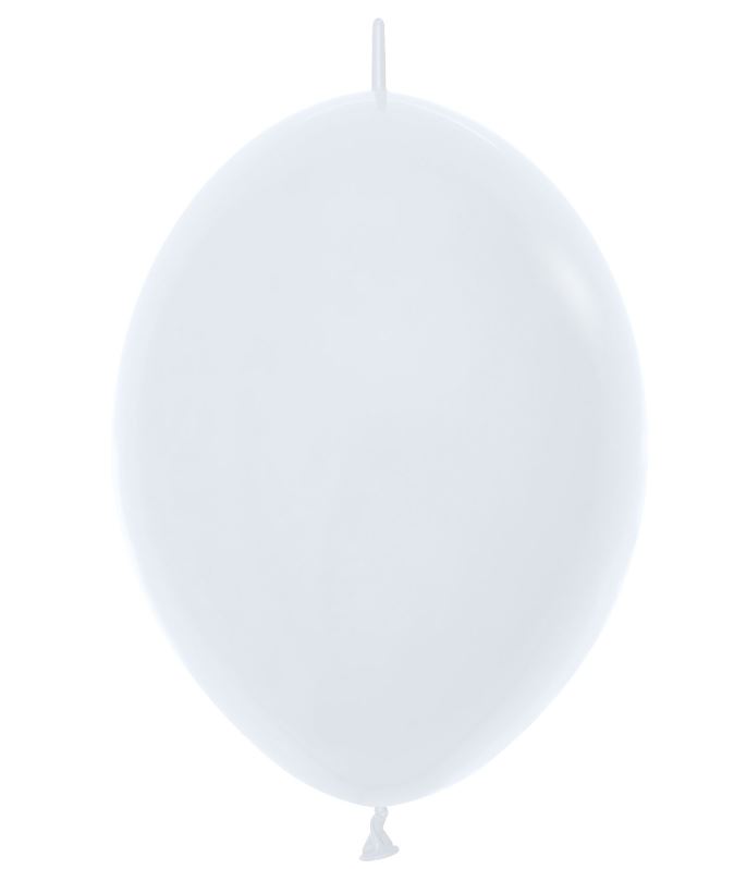 Fashion Colour Solid White Latex Balloons 12" 50 Pack - Click Image to Close