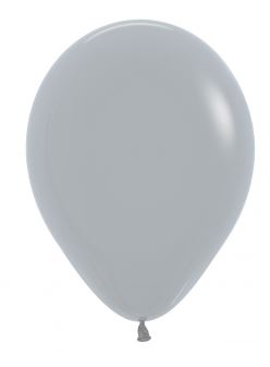 Sempertex Fashion Grey 5" Latex Balloons 100 Pack - Click Image to Close