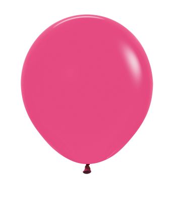 Fashion Colour Fuchsia 18" Latex Balloons 45cm 25Pack - Click Image to Close