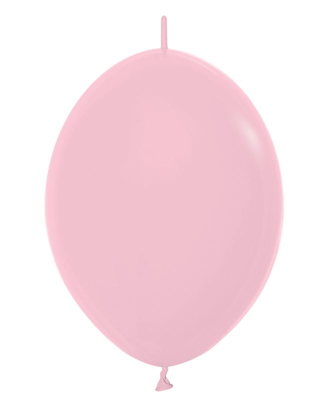 Fashion Colour Solid Pink Latex Balloons 6" 100 Pack - Click Image to Close