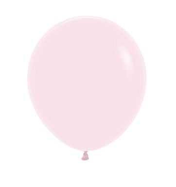 Pastel Matte Solid Pink 18" Latex Balloons 45cm - 25 PackC - Click Image to Close