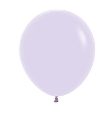 Pastel Matte Solid Lilac 18" Latex Balloons 45cm 25 Pack