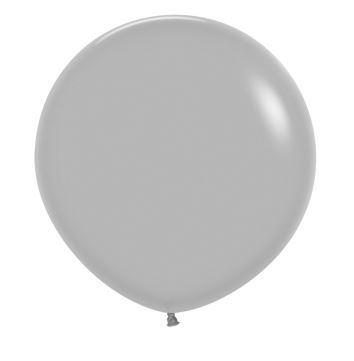 Fashion Colour Grey 24" Latex Balloons 60cm 3 Pack - Click Image to Close