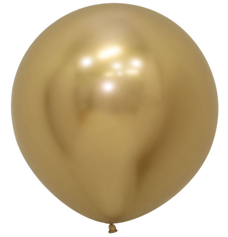 Sempertex Balloons 24" Reflex Gold 3 Pack - Click Image to Close