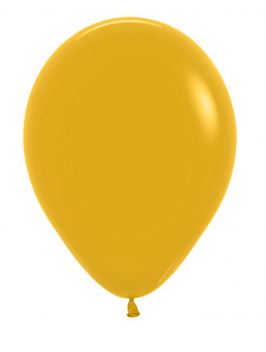 SEMPERTEX 12" Latex Balloons Fashion Mustard 50pk - Click Image to Close