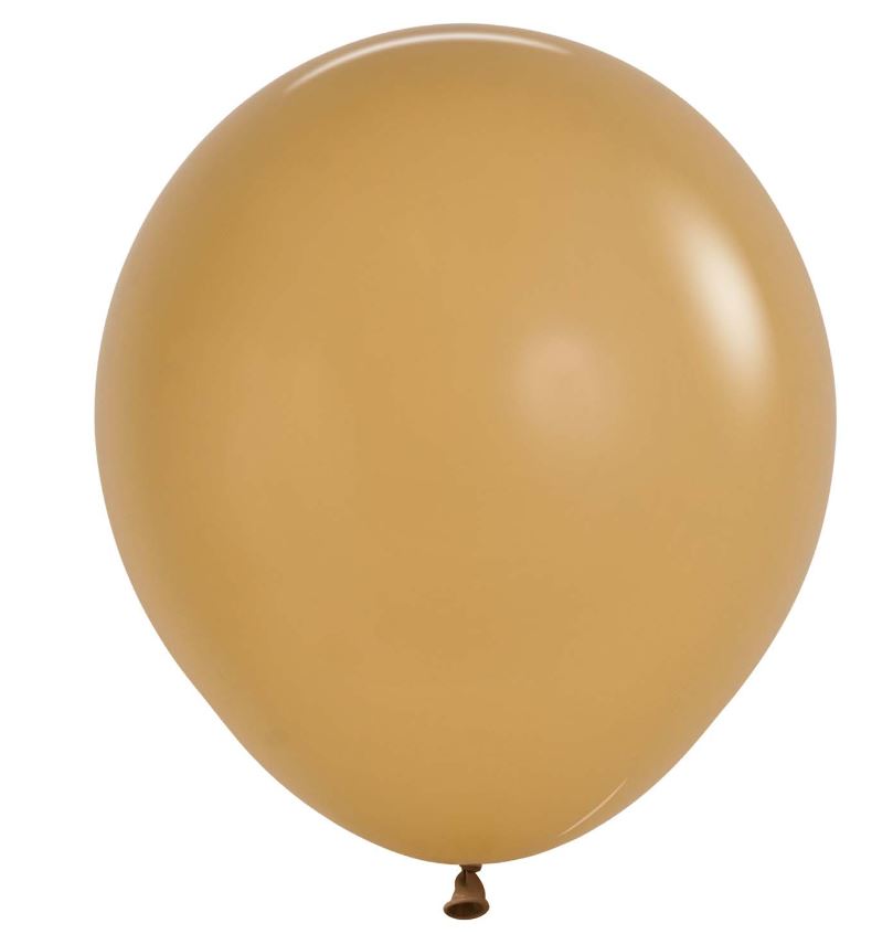Fashion Colour Latte Latex Balloons 18"/45cm - 25 Pack - Click Image to Close