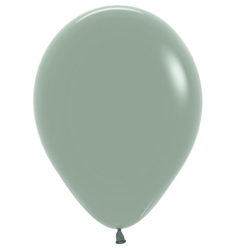Pastel Dusk Laurel Green 12" Latex Balloons 30cm - 50 Pack - Click Image to Close