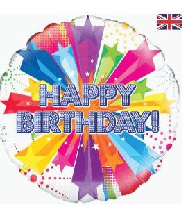 OAKTREE 18" BRIGHT STAR BIRTHDAY HOLOGRAPHIC - Click Image to Close
