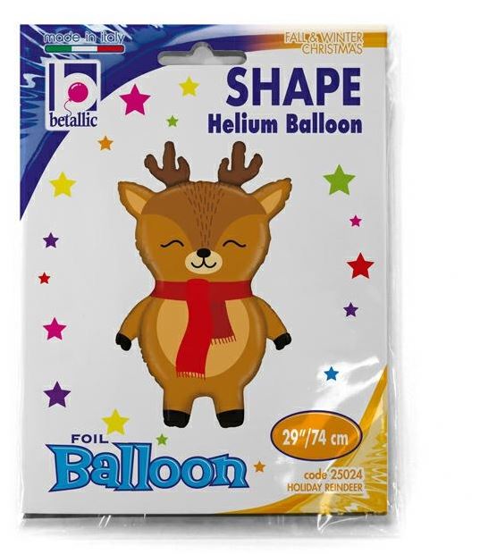 Holiday Reindeer Balloons 29" - Click Image to Close