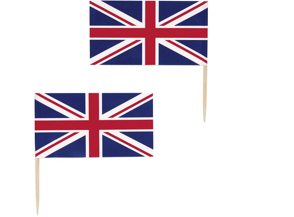 KING CORONATION 30 UNION JACK FLAG PICKS - Click Image to Close